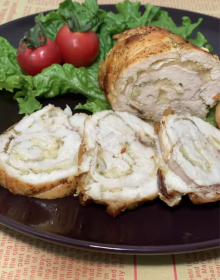  Chicken roll with garlic & cheese, 500g